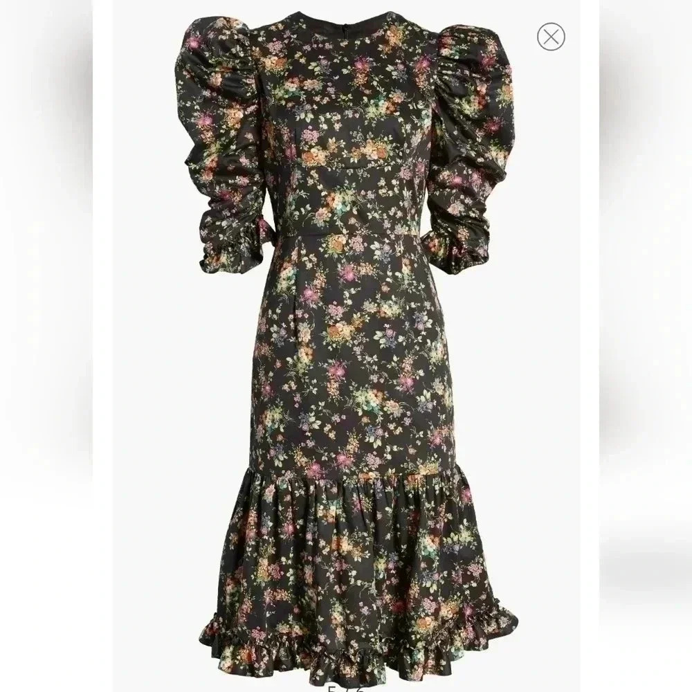 Black Halo Nadir Floral Dress
